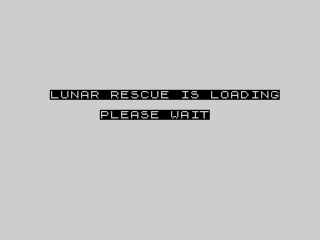 Lunar Rescue title screen for ZX Spectrum
